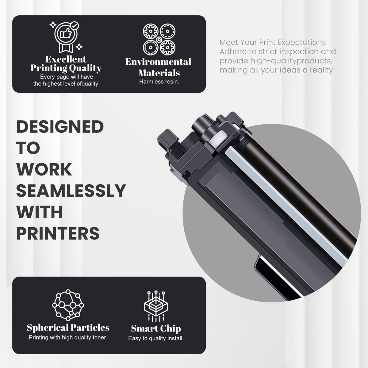 Brother TN227 Compatible Toner Cartridge — CP-TN227-1Y product detail image 5