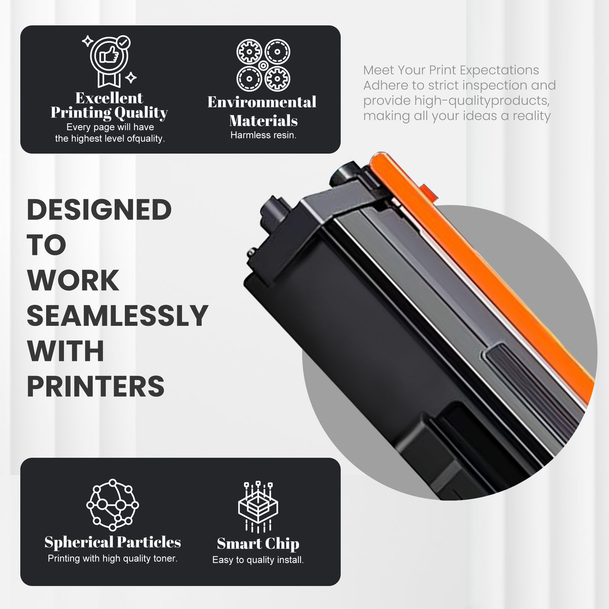 Brother TN433 Compatible Toner Cartridge — CP-TN433-1C1M1Y1K product detail image 5