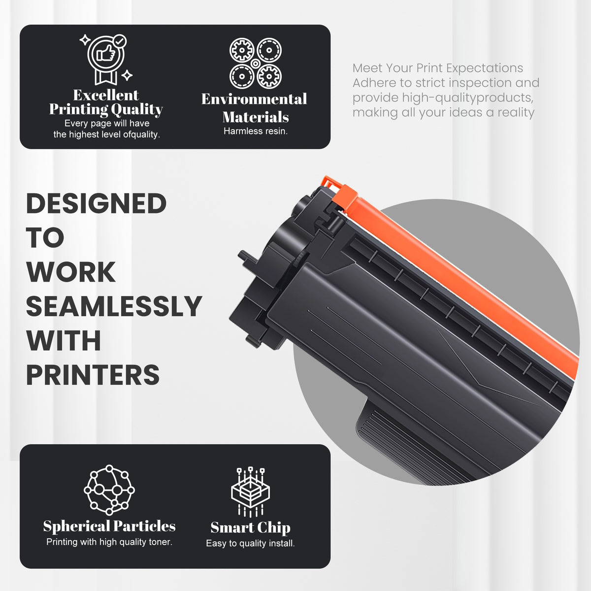Brother TN760 Compatible Toner Cartridge — CP-TN760-1PK product detail image 5